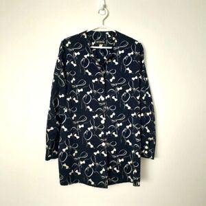 Retro 90's Oversized Button Front Lightweight Jacket